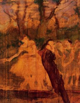 埃德加 德加 Dancers on the Scenery 埃德加 德加 Dancers on the Scenery